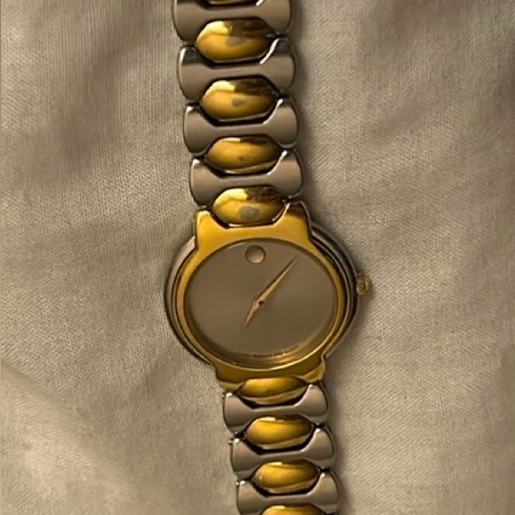 Movado Gold And Silver Watch
